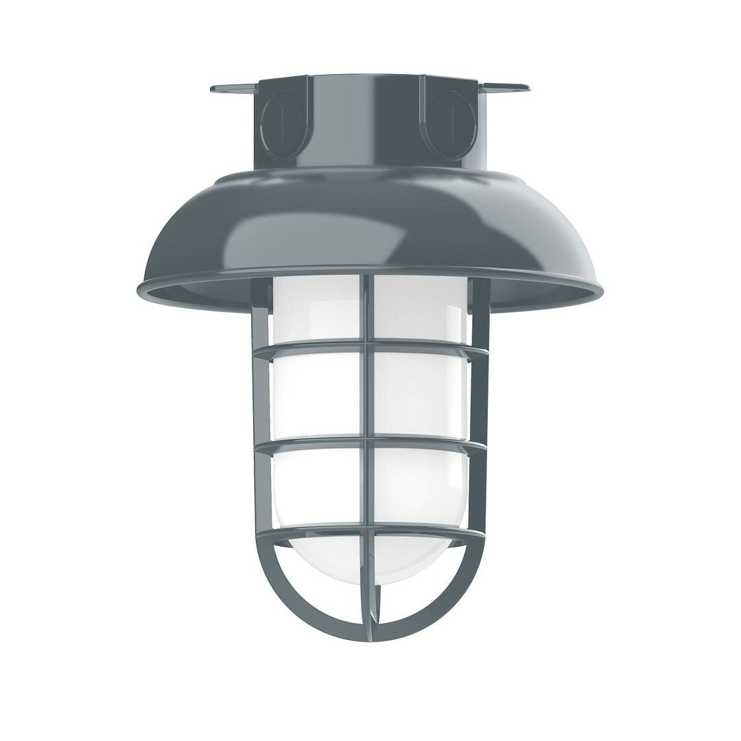 Montclair Light Works - FMC060-40-G07 - One Light Flush Mount - Vaportite - Slate Gray