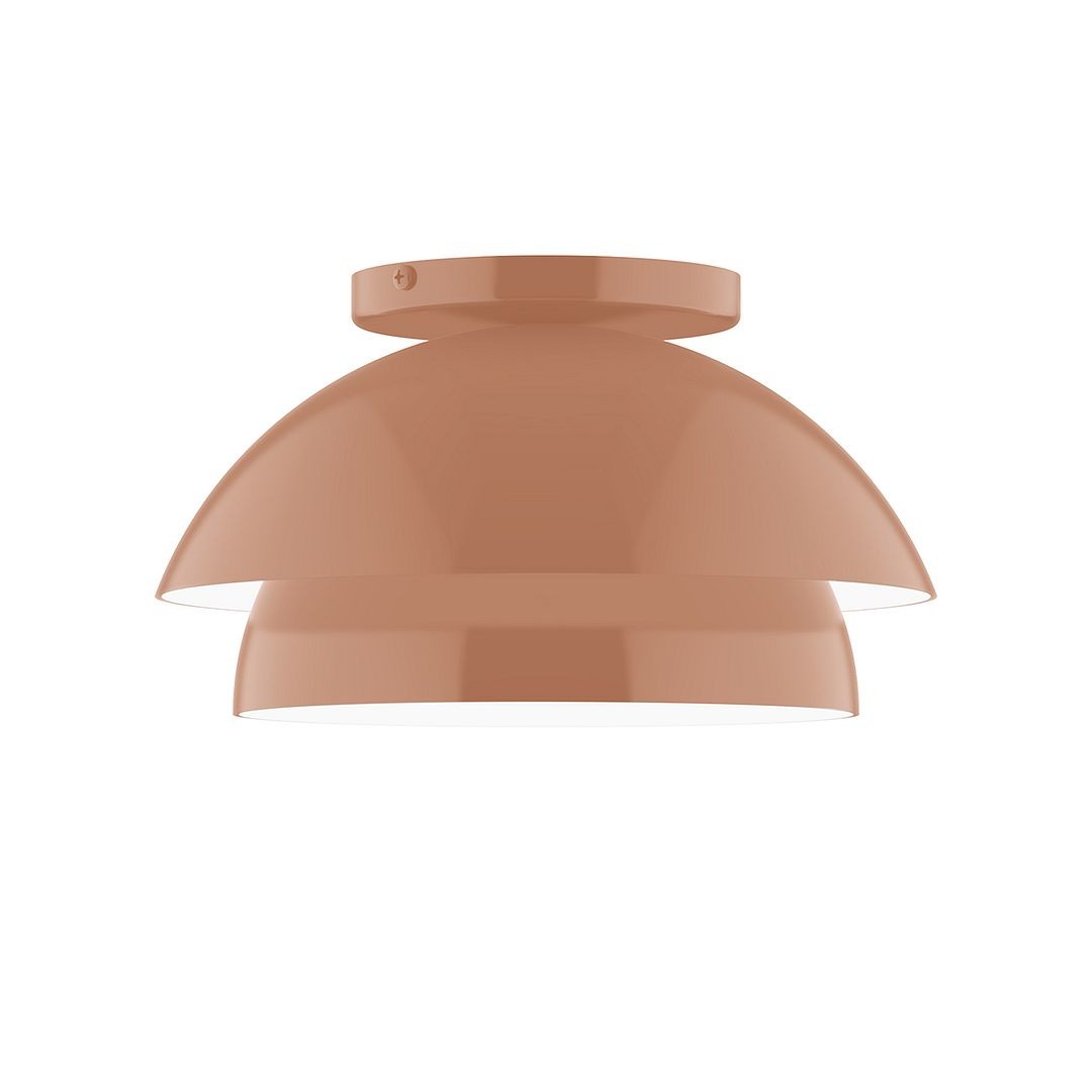 Montclair Light Works - FMDX445-19-L10 - LED Flush Mount - Nest - Terracotta