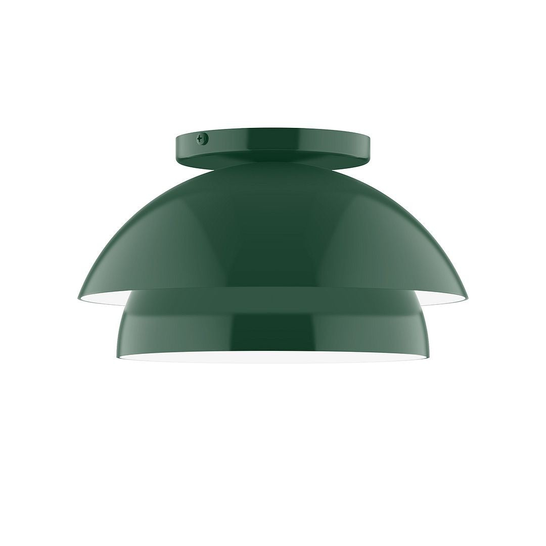 Montclair Light Works - FMDX445-42-L10 - LED Flush Mount - Nest - Forest Green