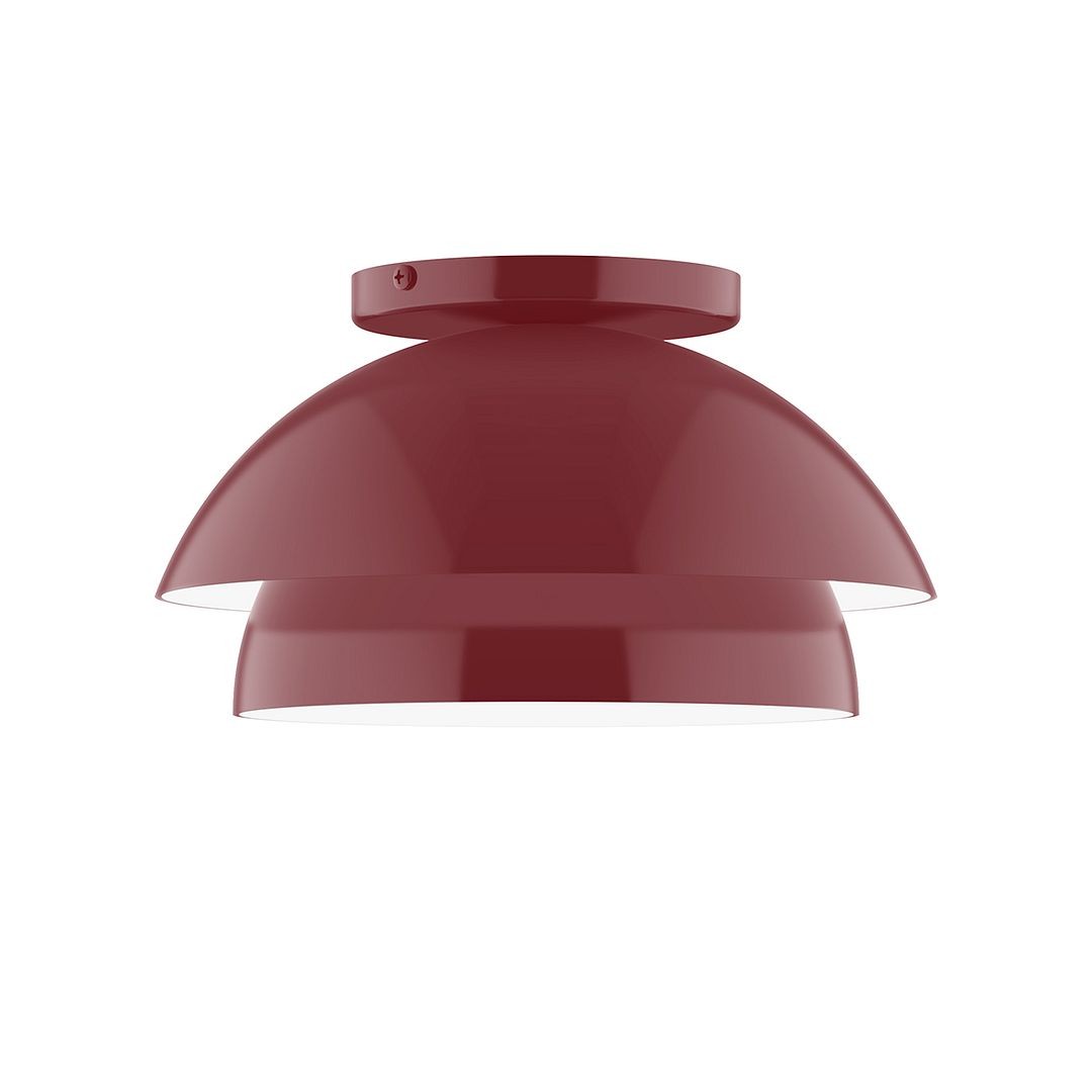 Montclair Light Works - FMDX445-55-L10 - LED Flush Mount - Nest - Barn Red