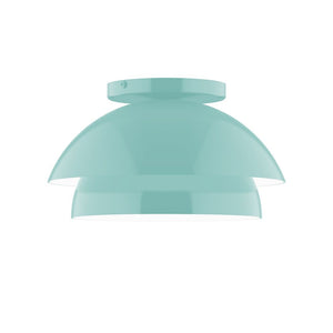 Montclair Light Works - FMDX445-G15-48 - One Light Flush Mount - Nest - Sea Green