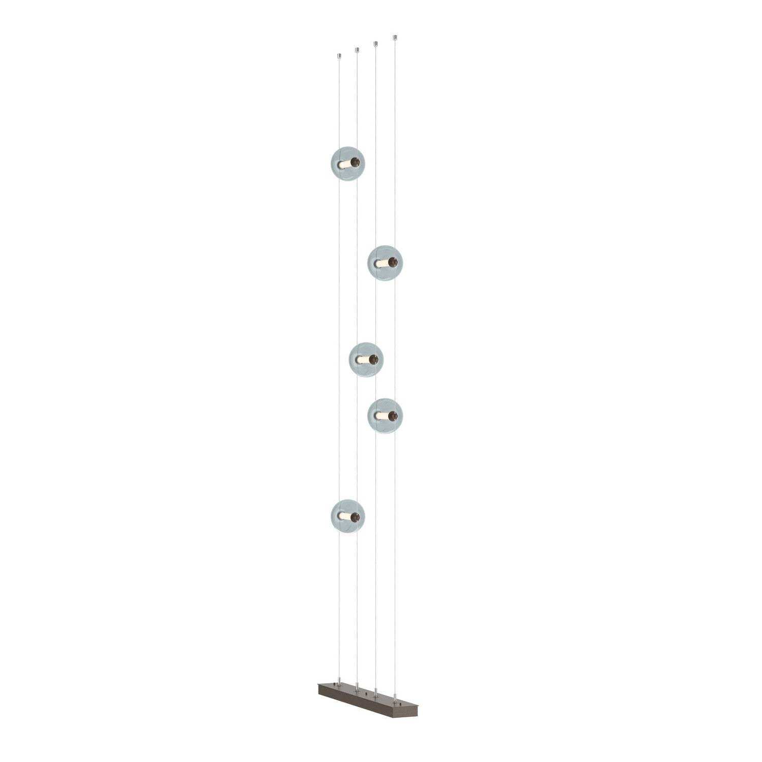 Hubbardton Forge - 289520-LED-STND-05-YL0668 - Abacus 5-Light Floor to Ceiling Plug-In LED Lamp - Abacus - Bronze