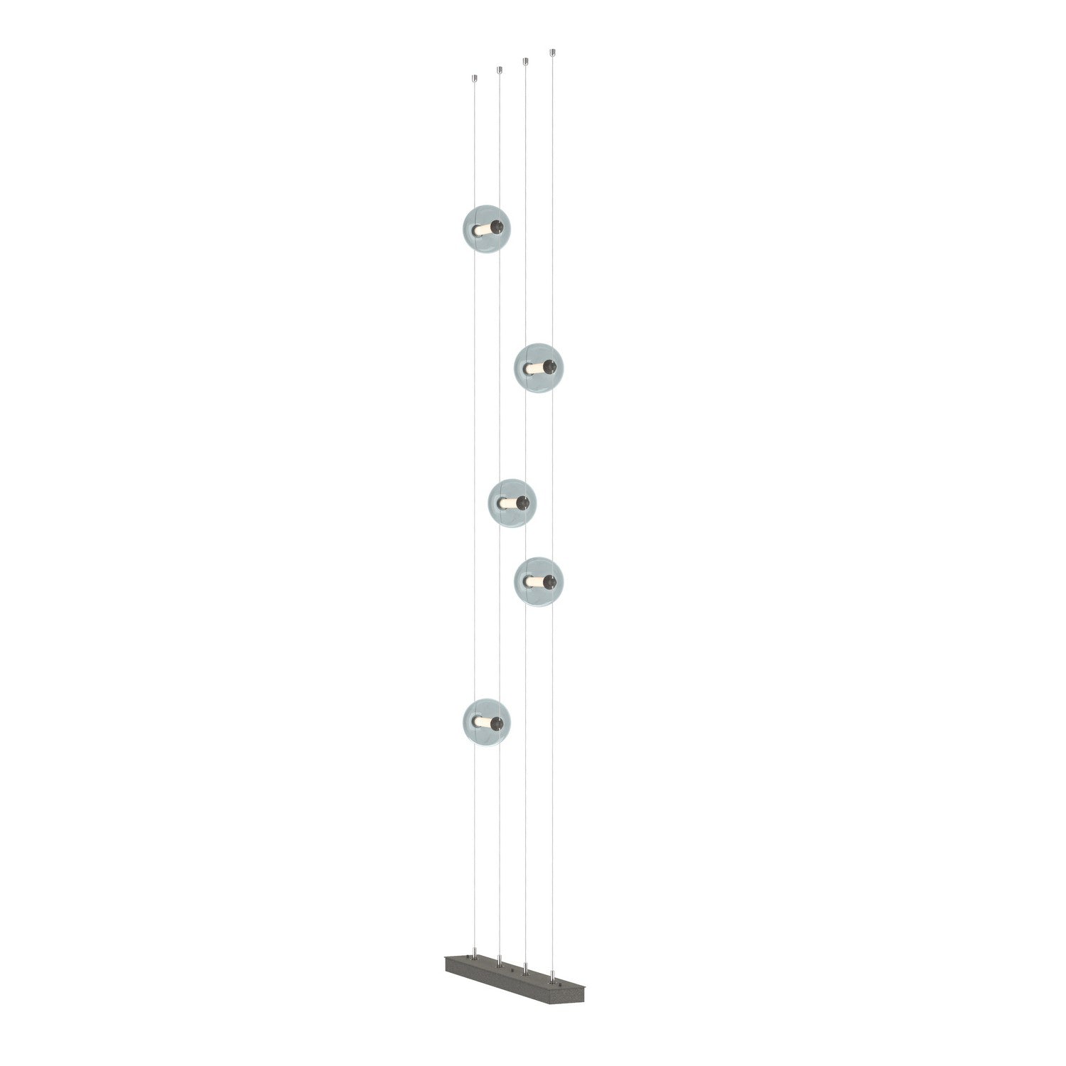 Hubbardton Forge - 289520-LED-STND-20-YL0668 - Abacus 5-Light Floor to Ceiling Plug-In LED Lamp - Abacus - Natural Iron