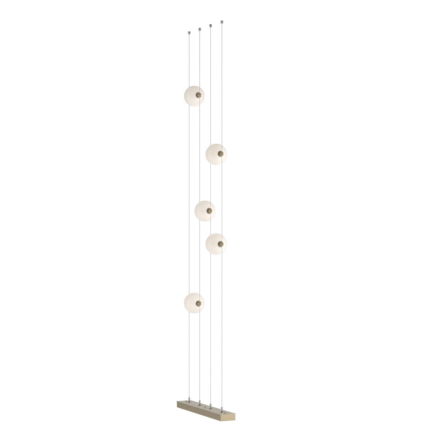 Hubbardton Forge - 289520-LED-STND-84-GG0668 - Abacus 5-Light Floor to Ceiling Plug-In LED Lamp - Abacus - Soft Gold