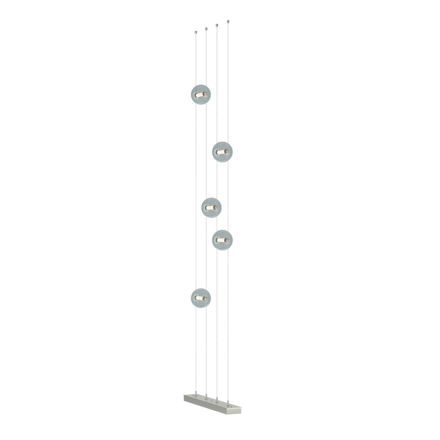 Hubbardton Forge - 289520-LED-STND-85-YL0668 - Abacus 5-Light Floor to Ceiling Plug-In LED Lamp - Abacus - Sterling