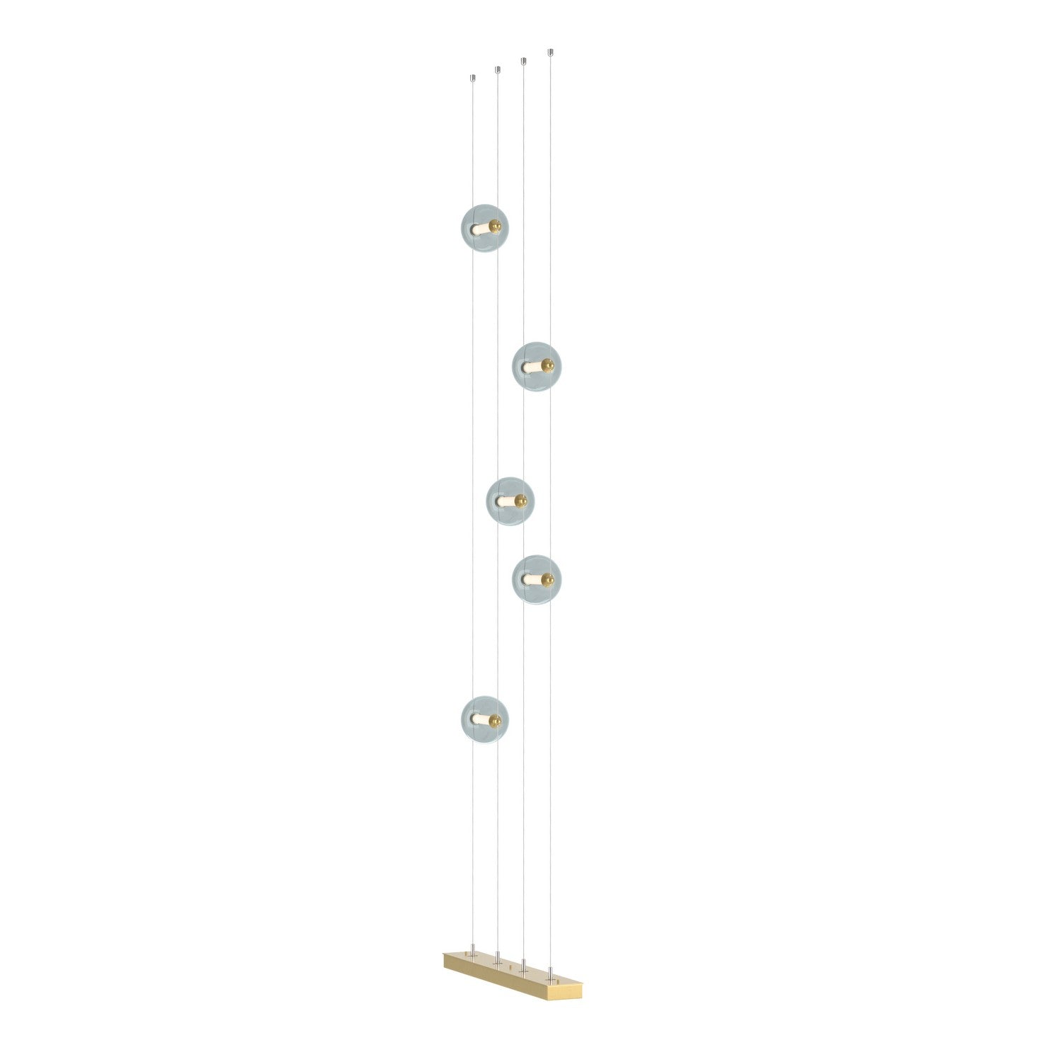 Hubbardton Forge - 289520-LED-STND-89-YL0668 - Abacus 5-Light Floor to Ceiling Plug-In LED Lamp - Abacus - Ink