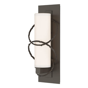 Hubbardton Forge - 302401-SKT-77-GG0066 - One Light Outdoor Wall Sconce - Olympus - Coastal Dark Smoke