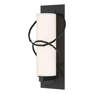 Hubbardton Forge - 302403-SKT-80-GG0037 - One Light Outdoor Wall Sconce - Olympus - Coastal Black