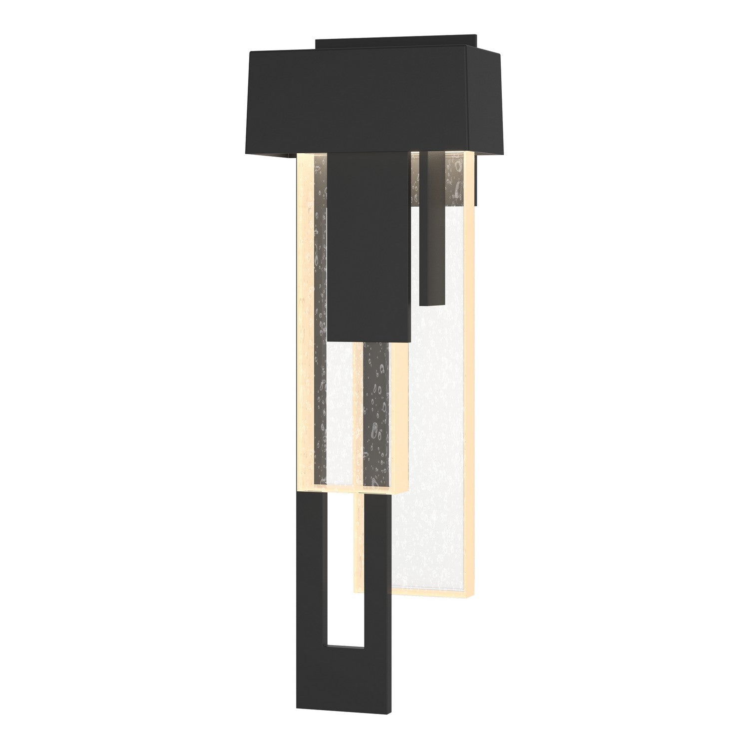 Hubbardton Forge - 302531-LED-LFT-80-II0597 - Rainfall LED Outdoor Sconce - Rainfall - Coastal Black