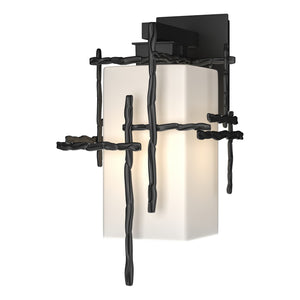 Hubbardton Forge - 302581-SKT-80-GG0093 - One Light Outdoor Wall Sconce - Tura - Coastal Black