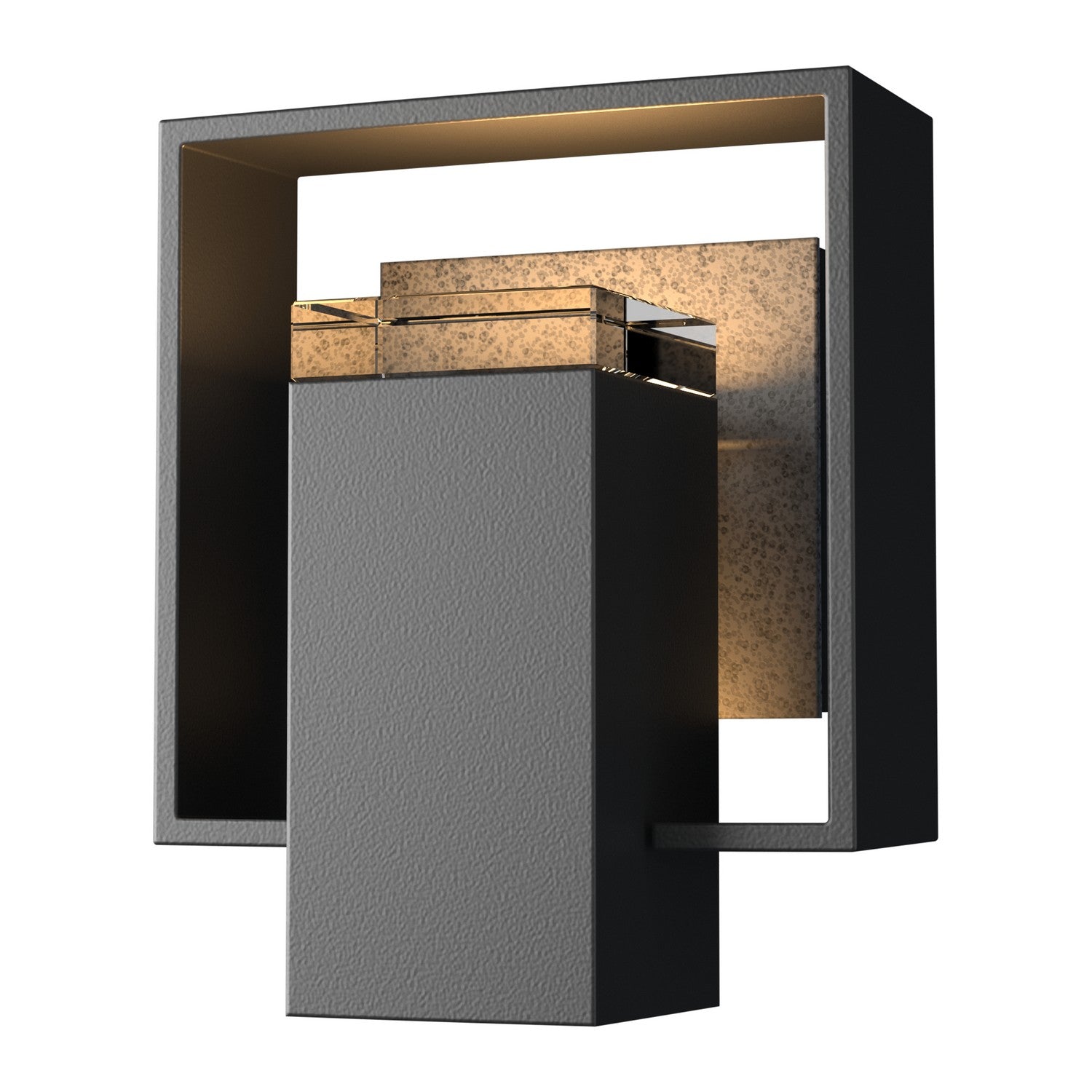Hubbardton Forge - 302601-SKT-80-20-ZM0546 - One Light Outdoor Wall Sconce - Shadow Box - Coastal Black