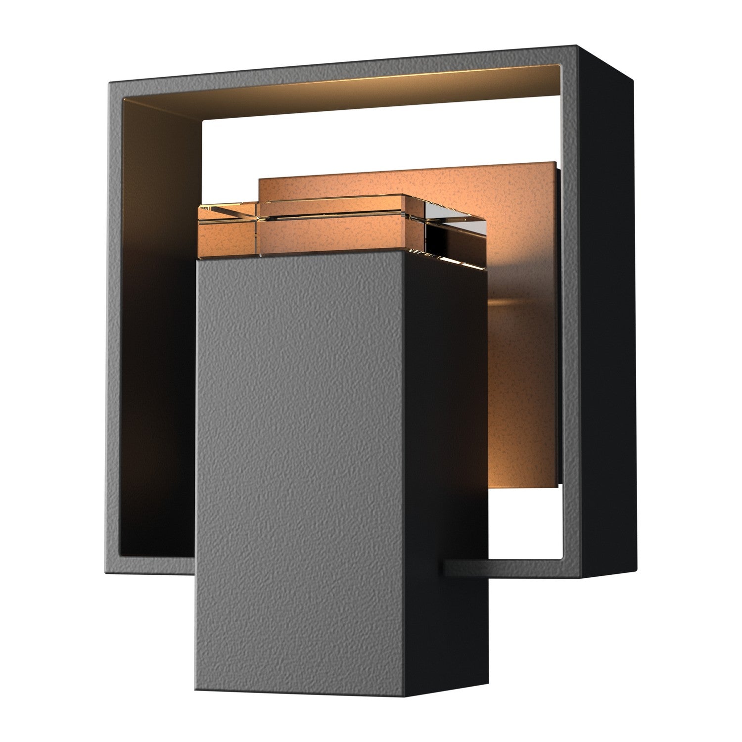 Hubbardton Forge - 302601-SKT-80-75-ZM0546 - One Light Outdoor Wall Sconce - Shadow Box - Coastal Black