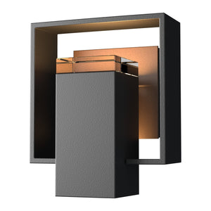 Hubbardton Forge - 302601-SKT-80-75-ZM0546 - One Light Outdoor Wall Sconce - Shadow Box - Coastal Black