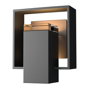 Hubbardton Forge - 302601-SKT-80-77-ZM0546 - One Light Outdoor Wall Sconce - Shadow Box - Coastal Black