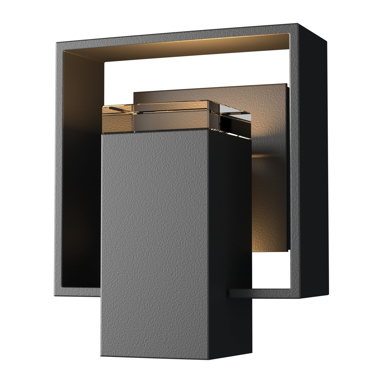 Hubbardton Forge - 302601-SKT-80-80-ZM0546 - One Light Outdoor Wall Sconce - Shadow Box - Coastal Black