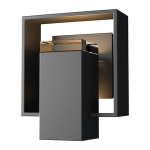 Hubbardton Forge - 302601-SKT-80-80-ZM0546 - One Light Outdoor Wall Sconce - Shadow Box - Coastal Black