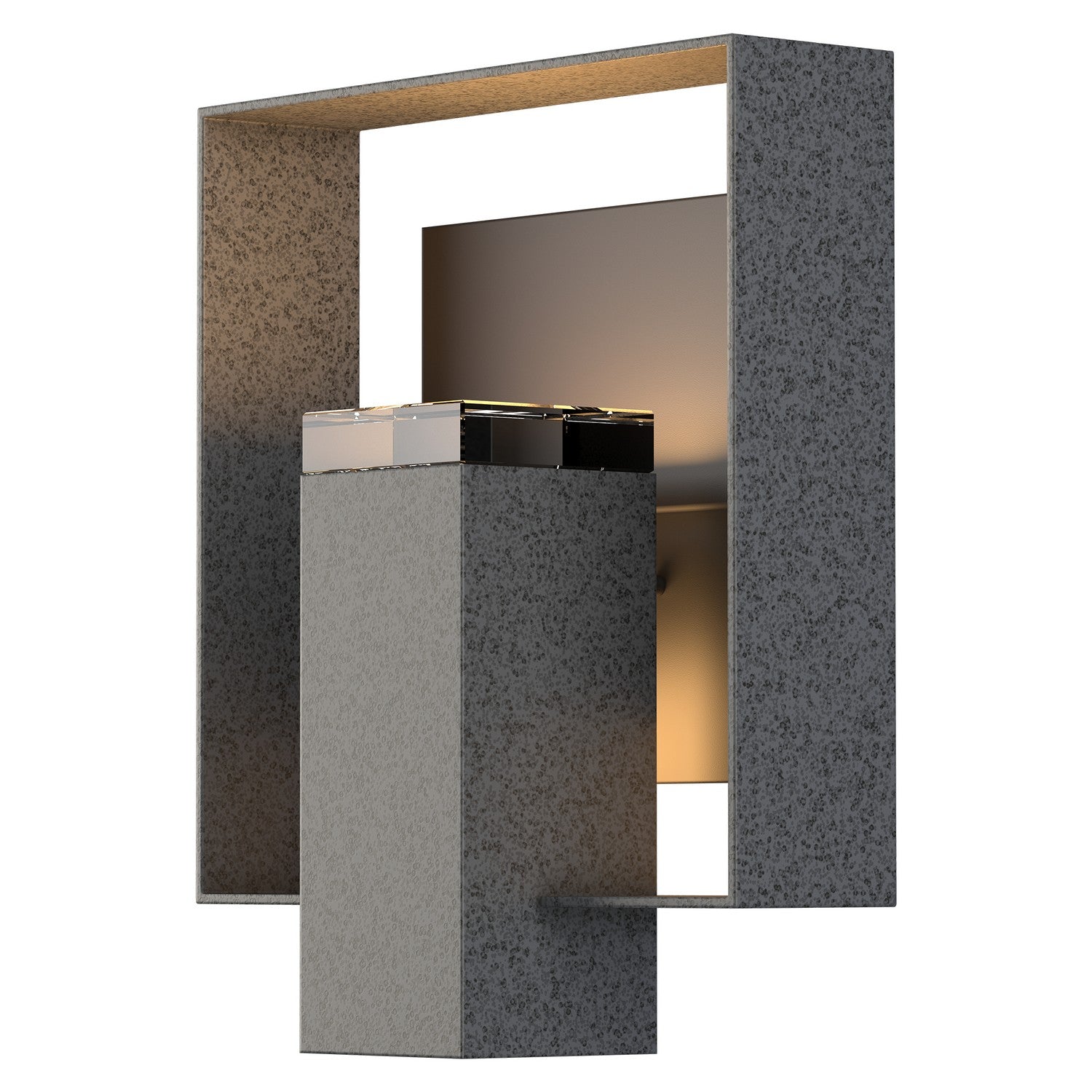 Hubbardton Forge - 302603-SKT-20-14-ZM0546 - One Light Outdoor Wall Sconce - Shadow Box - Coastal Natural Iron