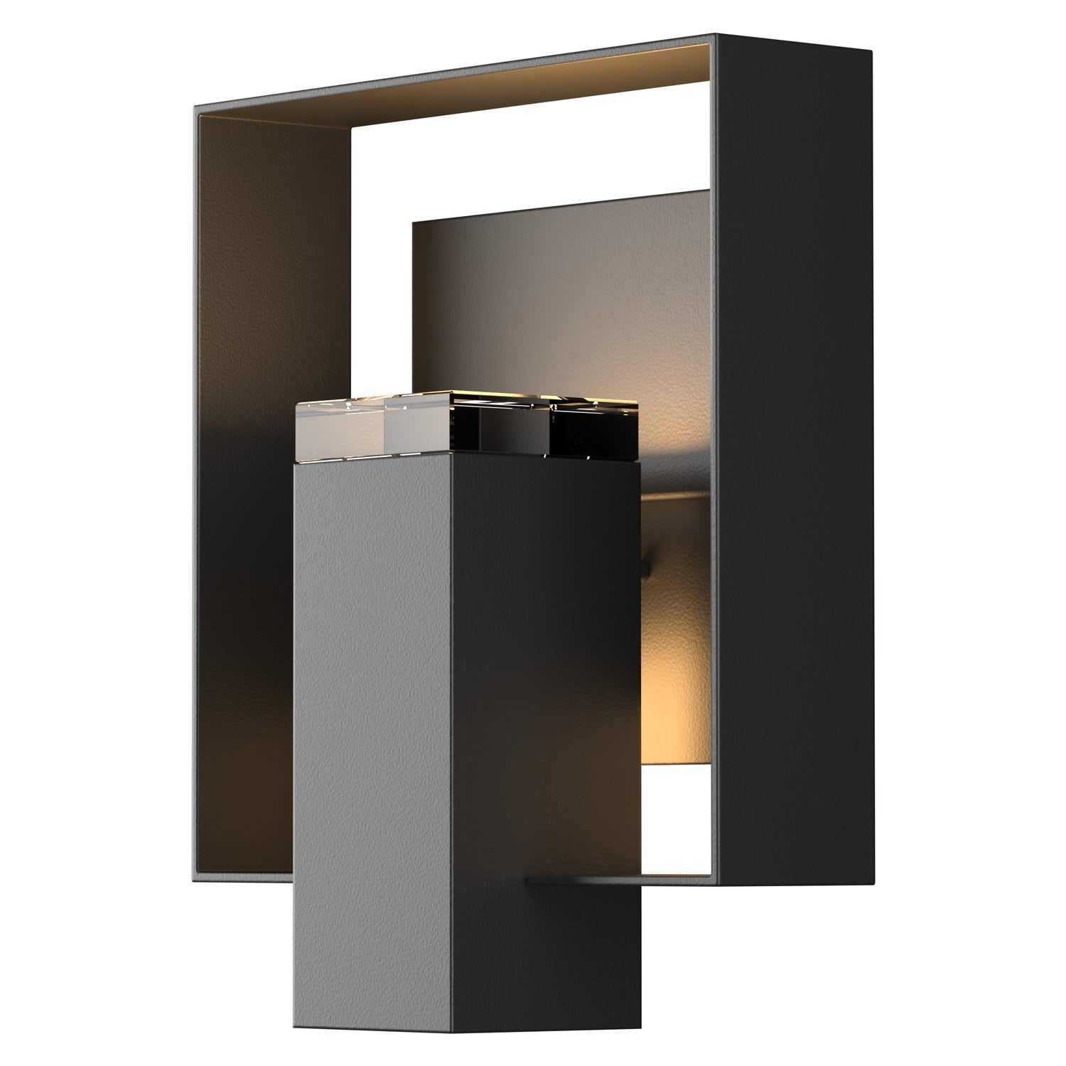Hubbardton Forge - 302603-SKT-80-80-ZM0546 - One Light Outdoor Wall Sconce - Shadow Box - Coastal Black