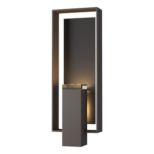 Hubbardton Forge - 302605-SKT-77-80-ZM0546 - Two Light Outdoor Wall Sconce - Shadow Box - Coastal Dark Smoke