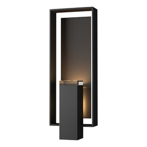 Hubbardton Forge - 302605-SKT-80-14-ZM0546 - Two Light Outdoor Wall Sconce - Shadow Box - Coastal Black