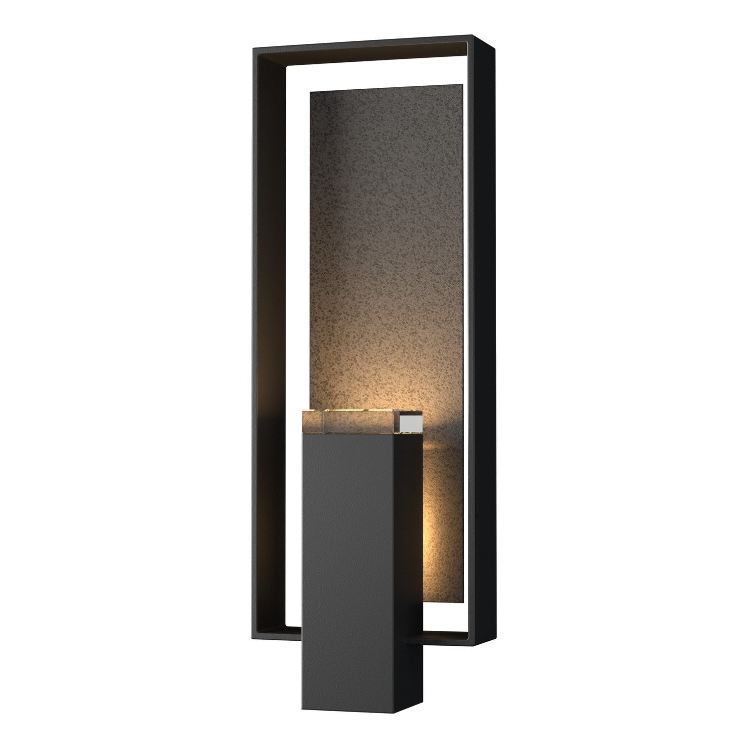 Hubbardton Forge - 302605-SKT-80-20-ZM0546 - Two Light Outdoor Wall Sconce - Shadow Box - Coastal Black