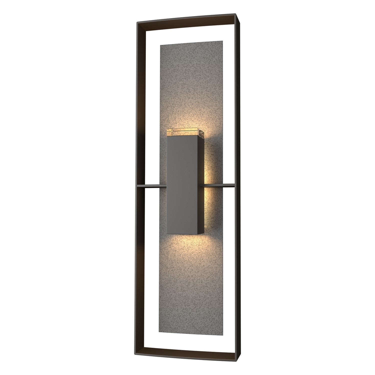 Hubbardton Forge - 302607-SKT-14-20-ZM0546 - Two Light Outdoor Wall Sconce - Shadow Box - Coastal Oil Rubbed Bronze