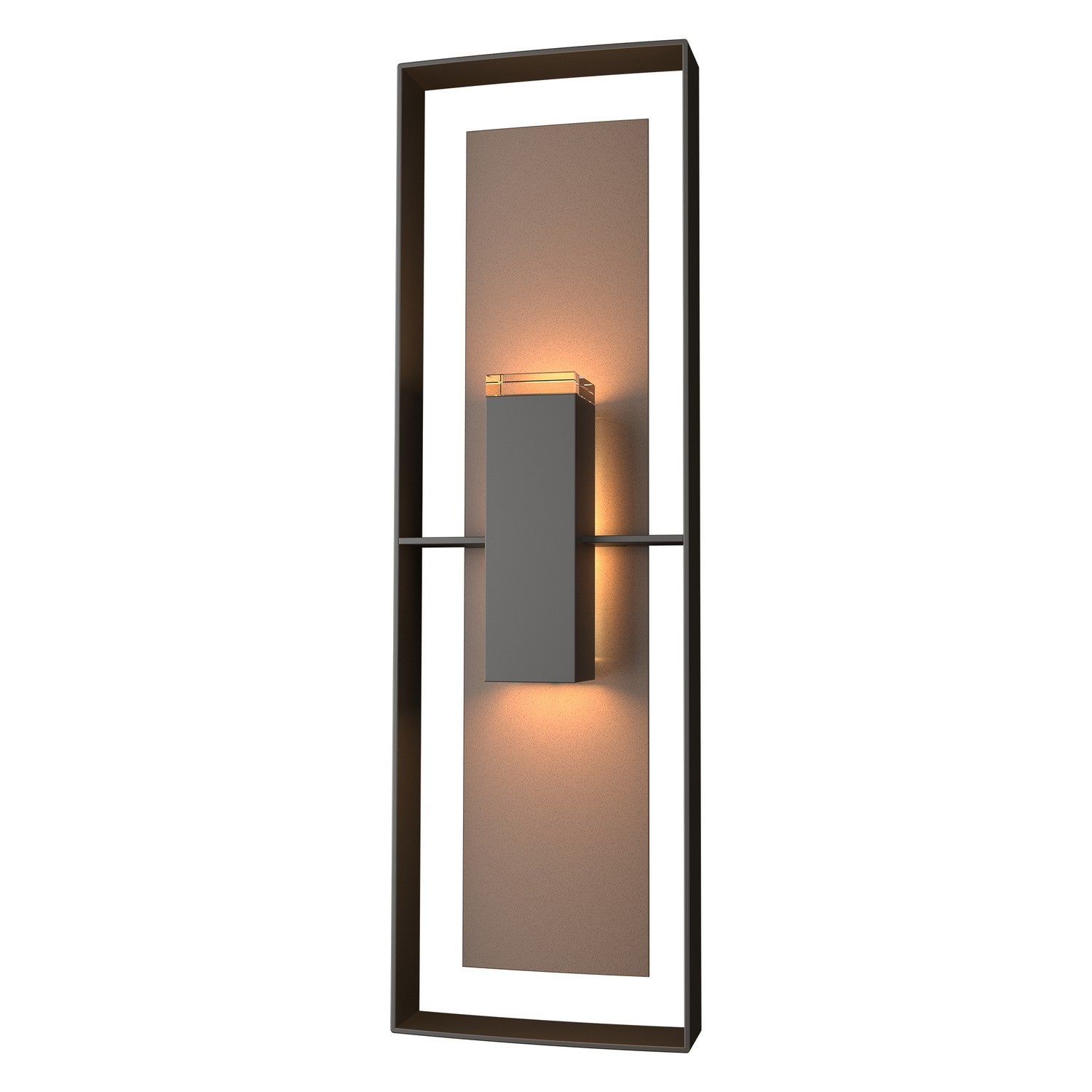 Hubbardton Forge - 302607-SKT-14-75-ZM0546 - Two Light Outdoor Wall Sconce - Shadow Box - Coastal Oil Rubbed Bronze