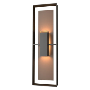 Hubbardton Forge - 302607-SKT-14-75-ZM0546 - Two Light Outdoor Wall Sconce - Shadow Box - Coastal Oil Rubbed Bronze