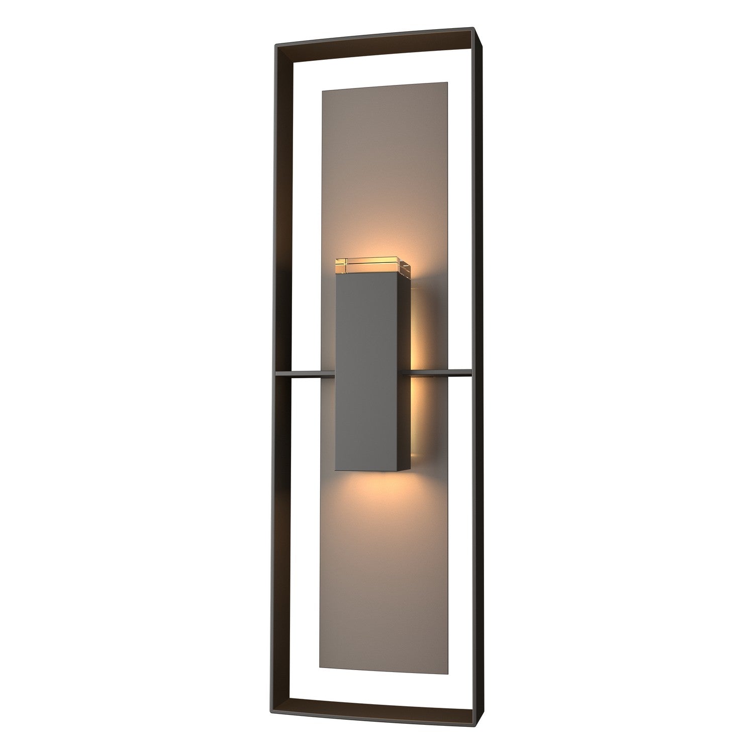 Hubbardton Forge - 302607-SKT-14-77-ZM0546 - Two Light Outdoor Wall Sconce - Shadow Box - Coastal Oil Rubbed Bronze
