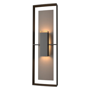 Hubbardton Forge - 302607-SKT-14-77-ZM0546 - Two Light Outdoor Wall Sconce - Shadow Box - Coastal Oil Rubbed Bronze