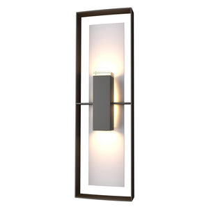 Hubbardton Forge - 302607-SKT-14-78-ZM0546 - Two Light Outdoor Wall Sconce - Shadow Box - Coastal Oil Rubbed Bronze