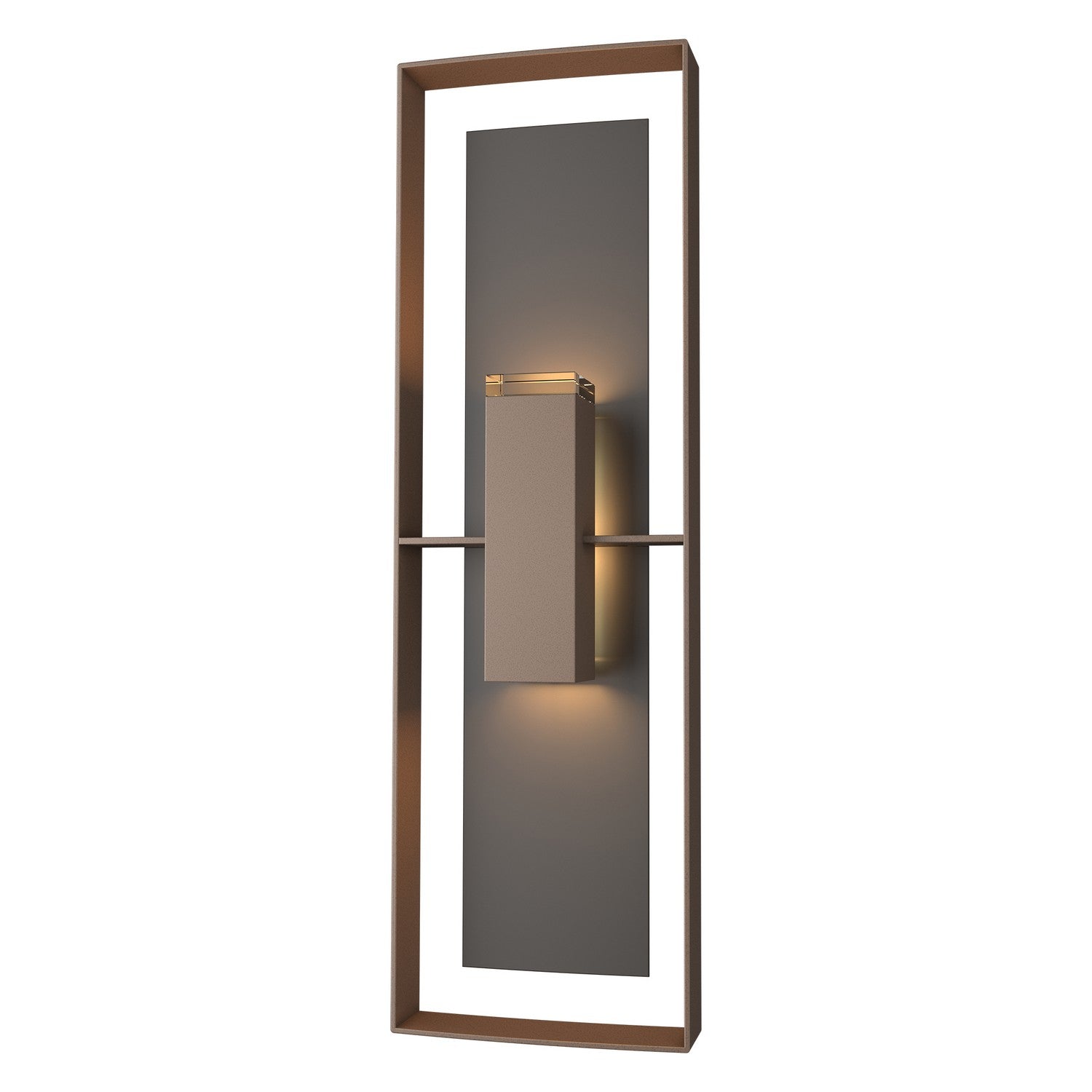 Hubbardton Forge - 302607-SKT-75-14-ZM0546 - Two Light Outdoor Wall Sconce - Shadow Box - Coastal Bronze