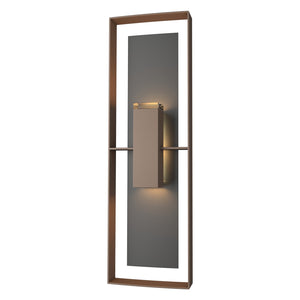Hubbardton Forge - 302607-SKT-75-80-ZM0546 - Two Light Outdoor Wall Sconce - Shadow Box - Coastal Bronze