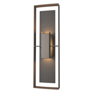 Hubbardton Forge - 302607-SKT-77-14-ZM0546 - Two Light Outdoor Wall Sconce - Shadow Box - Coastal Dark Smoke