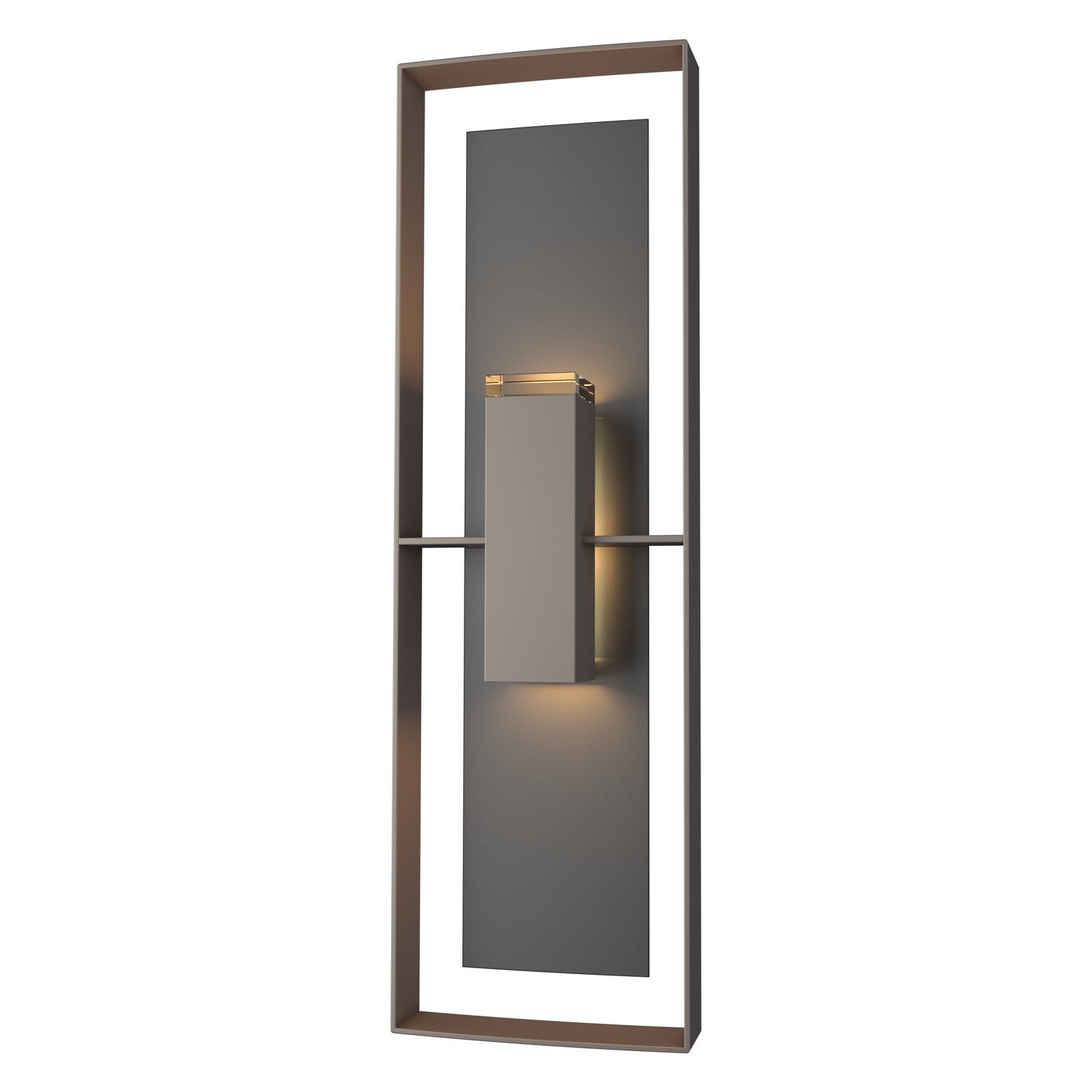 Hubbardton Forge - 302607-SKT-77-80-ZM0546 - Two Light Outdoor Wall Sconce - Shadow Box - Coastal Dark Smoke