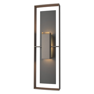 Hubbardton Forge - 302607-SKT-77-80-ZM0546 - Two Light Outdoor Wall Sconce - Shadow Box - Coastal Dark Smoke