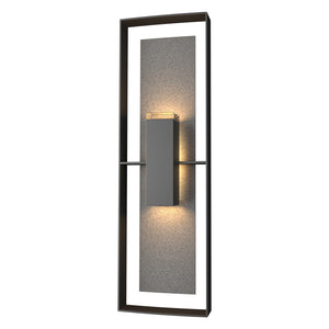 Hubbardton Forge - 302607-SKT-80-20-ZM0546 - Two Light Outdoor Wall Sconce - Shadow Box - Coastal Black