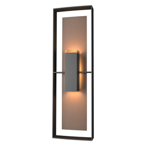 Hubbardton Forge - 302607-SKT-80-75-ZM0546 - Two Light Outdoor Wall Sconce - Shadow Box - Coastal Black