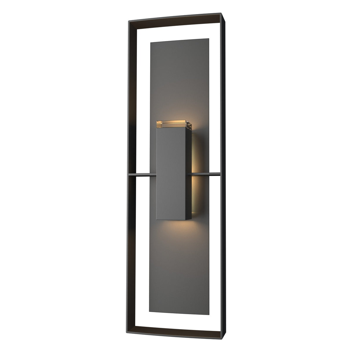 Hubbardton Forge - 302607-SKT-80-02-ZM0546 - Shadow Box Tall Outdoor Sconce - Shadow Box - Coastal Black
