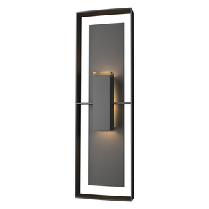 Hubbardton Forge - 302607-SKT-80-02-ZM0546 - Shadow Box Tall Outdoor Sconce - Shadow Box - Coastal Black