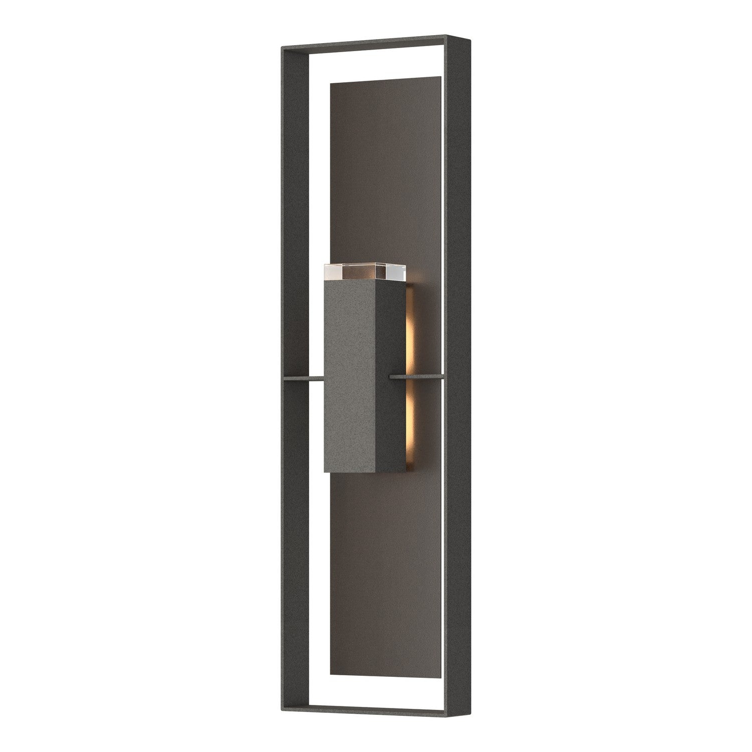 Hubbardton Forge - 302608-SKT-20-14-ZM0736 - Two Light Outdoor Wall Sconce - Shadow Box - Coastal Natural Iron