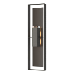 Hubbardton Forge - 302608-SKT-20-14-ZM0736 - Two Light Outdoor Wall Sconce - Shadow Box - Coastal Natural Iron