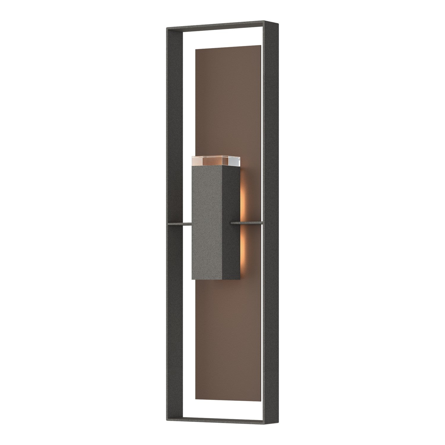 Hubbardton Forge - 302608-SKT-20-75-ZM0736 - Two Light Outdoor Wall Sconce - Shadow Box - Coastal Natural Iron