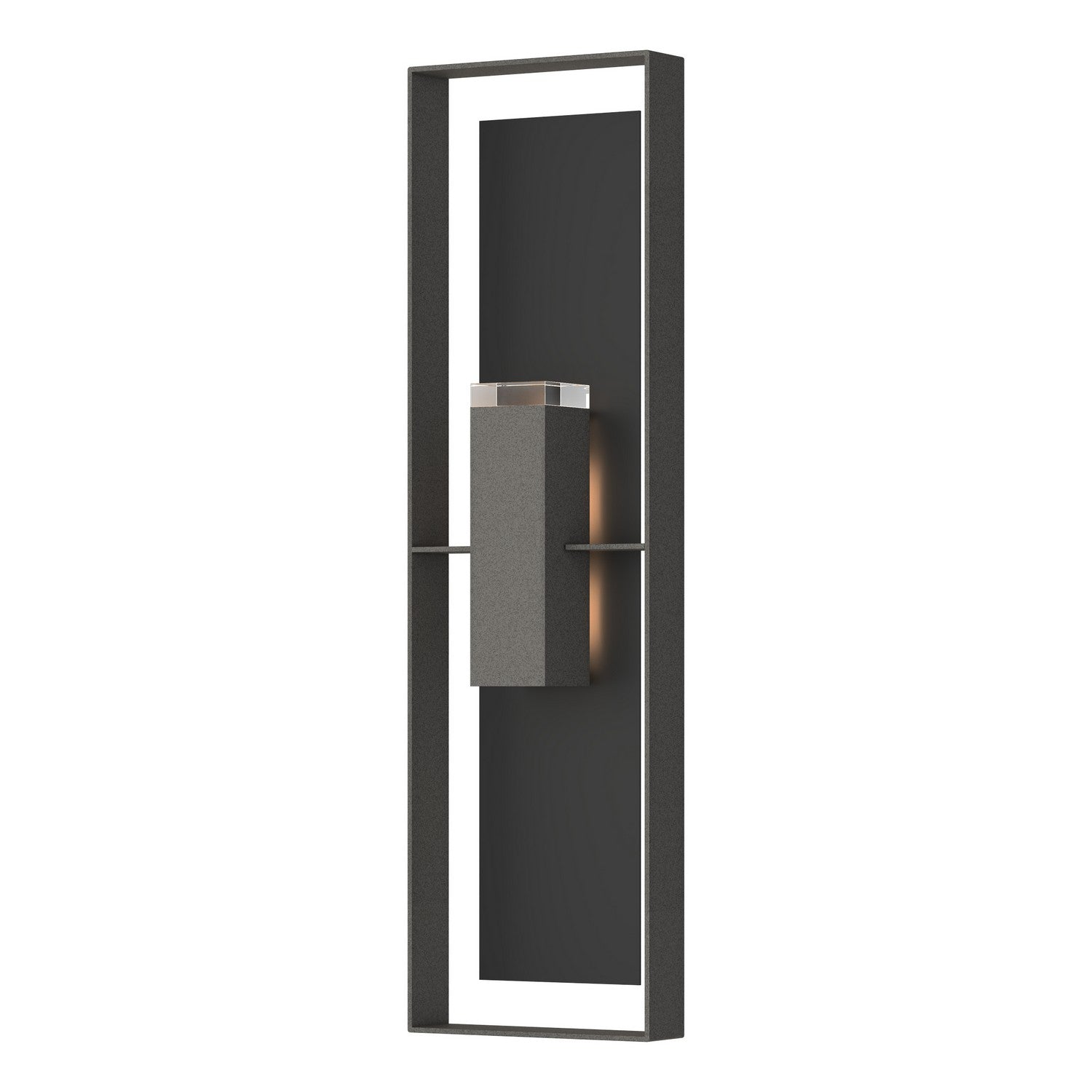 Hubbardton Forge - 302608-SKT-20-80-ZM0736 - Two Light Outdoor Wall Sconce - Shadow Box - Coastal Natural Iron
