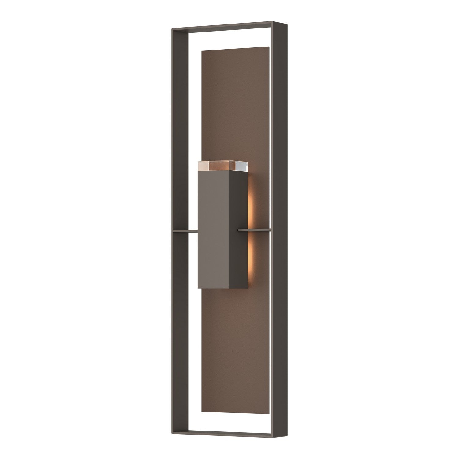 Hubbardton Forge - 302608-SKT-77-75-ZM0736 - Two Light Outdoor Wall Sconce - Shadow Box - Coastal Dark Smoke