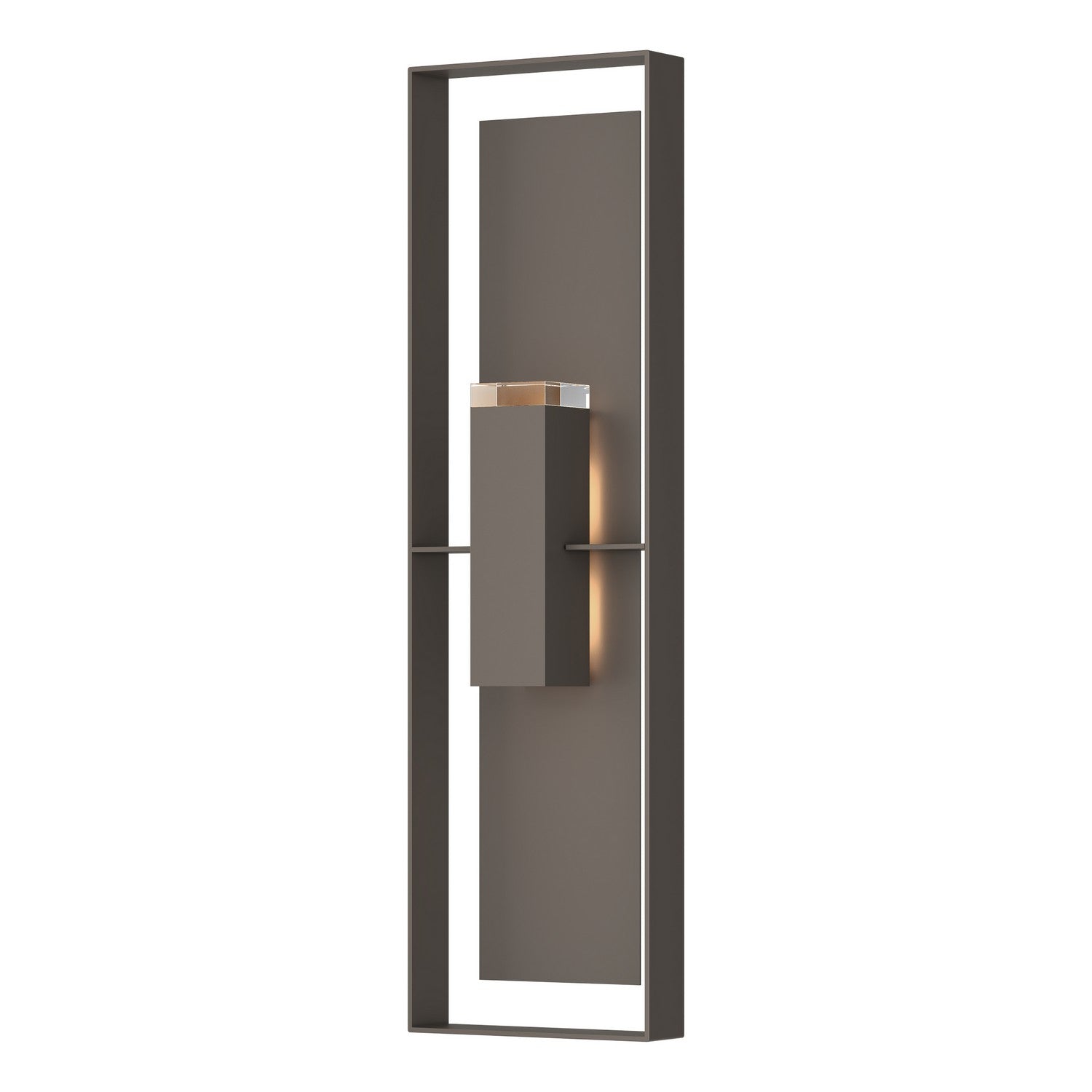 Hubbardton Forge - 302608-SKT-77-77-ZM0736 - Two Light Outdoor Wall Sconce - Shadow Box - Coastal Dark Smoke