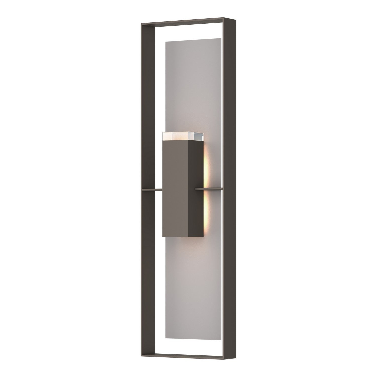 Hubbardton Forge - 302608-SKT-77-78-ZM0736 - Two Light Outdoor Wall Sconce - Shadow Box - Coastal Dark Smoke