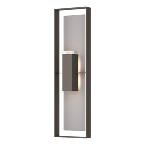 Hubbardton Forge - 302608-SKT-77-78-ZM0736 - Two Light Outdoor Wall Sconce - Shadow Box - Coastal Dark Smoke