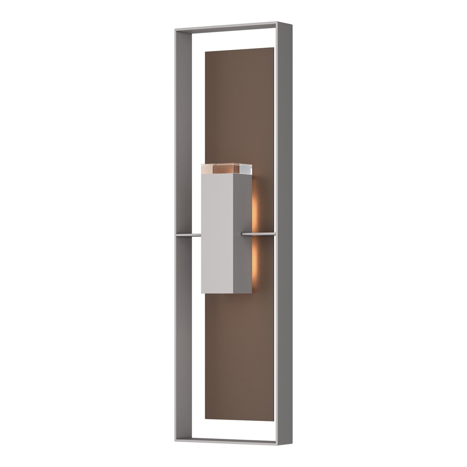 Hubbardton Forge - 302608-SKT-78-75-ZM0736 - Two Light Outdoor Wall Sconce - Shadow Box - Coastal Burnished Steel