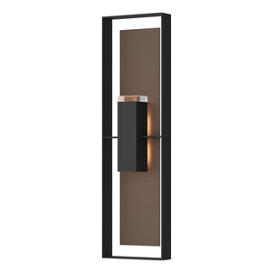 Hubbardton Forge - 302608-SKT-80-75-ZM0736 - Two Light Outdoor Wall Sconce - Shadow Box - Coastal Black